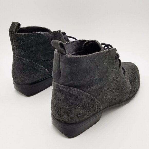 Naot Women's 9-9.5 Levanto Ankle Boots 40 Lace Up Comfort Dark Gray Suede $225 - Picture 7 of 16